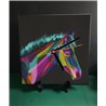 Tech 20cm Ceramic Tile Desk/Wall Clock   -  Horse (13)