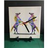 Tech 20cm Ceramic Tile Desk/Wall Clock   -  Horse (19)
