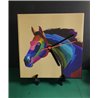 Tech 20cm Ceramic Tile Desk/Wall Clock   -  Horse (24)