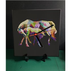 Tech 20cm Ceramic Tile Desk/Wall Clock   -  Horse (25)