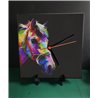 Tech 20cm Ceramic Tile Desk/Wall Clock   -  Horse (27)