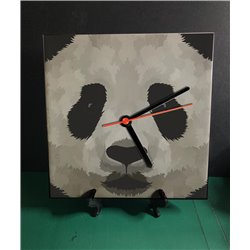 Tech 20cm Ceramic Tile Desk/Wall Clock   -  Panda (5)