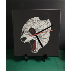 Tech 20cm Ceramic Tile Desk/Wall Clock   -  Panda (8)
