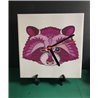 Tech 20cm Ceramic Tile Desk/Wall Clock   -  Raccoon (1)