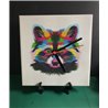 Tech 20cm Ceramic Tile Desk/Wall Clock   -  Raccoon (4)