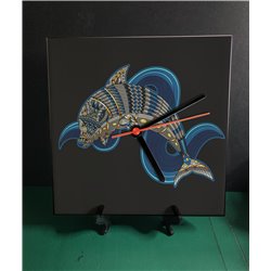 Tech 20cm Ceramic Tile Desk/Wall Clock   -  Sea (5)