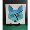 Tech 20cm Ceramic Tile Desk/Wall Clock   -  Wood ( 11)