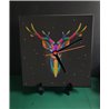Tech 20cm Ceramic Tile Desk/Wall Clock   -  Wood ( 21)