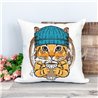 Printed Country Canvas Cushion Cover -  Cush1