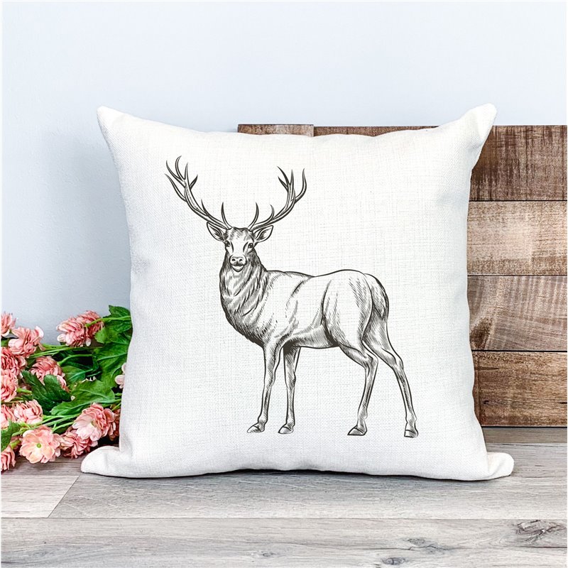 Printed Country Canvas Cushion Cover -  Cush40