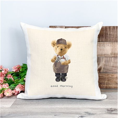 Printed Country Canvas Cushion Cover -  Tedcush8