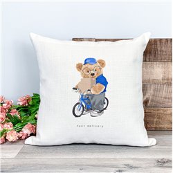 Printed Country Canvas Cushion Cover -  Tedcush9