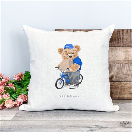 Printed Country Canvas Cushion Cover -  Tedcush9