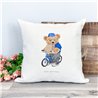 Printed Country Canvas Cushion Cover -  Tedcush9