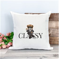 Printed Country Canvas Cushion Cover -  Tedcush13