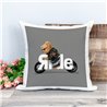 Printed Country Canvas Cushion Cover -  Tedcush14