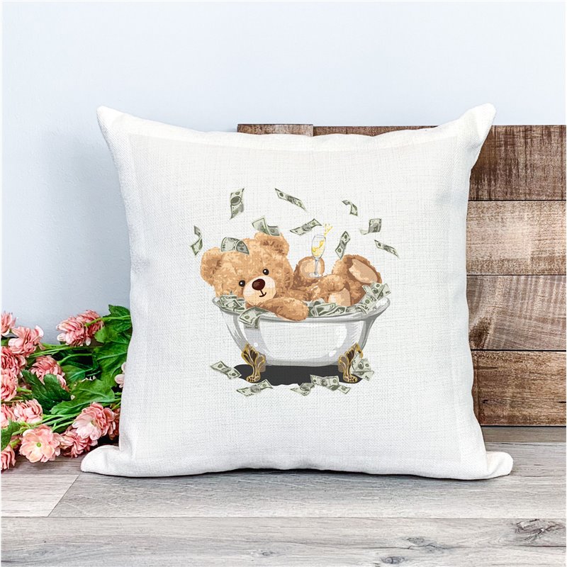 Printed Country Canvas Cushion Cover -  Tedcush20