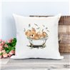 Printed Country Canvas Cushion Cover -  Tedcush20