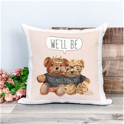 Printed Country Canvas Cushion Cover -  Tedcush23