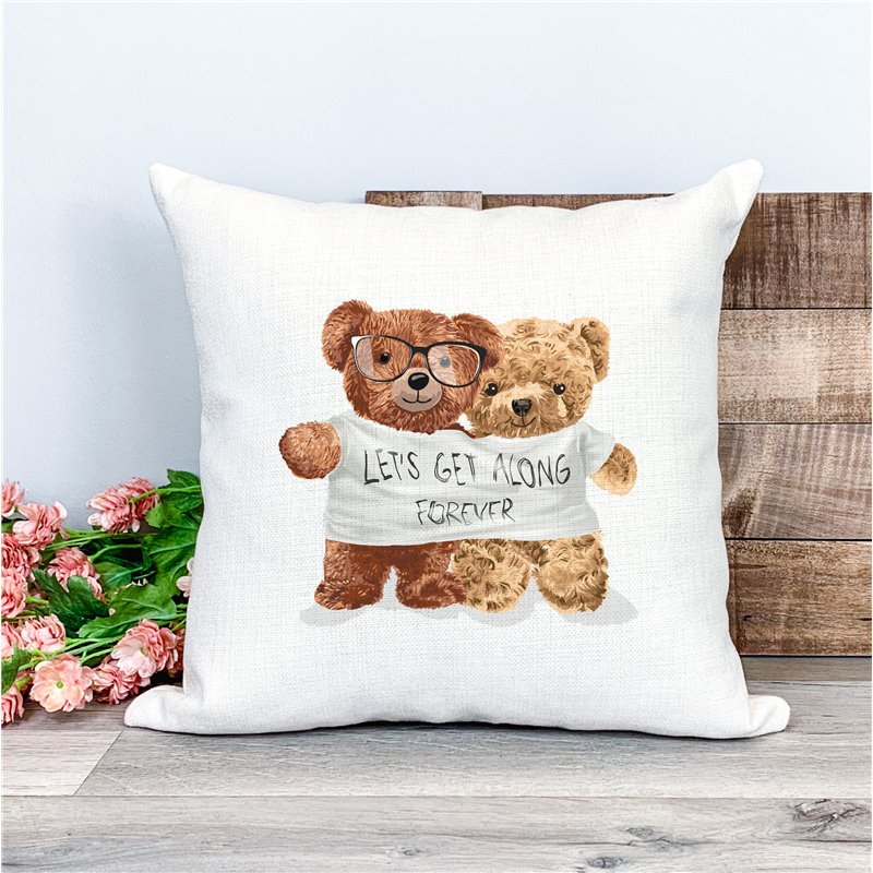 Printed Country Canvas Cushion Cover -  Tedcush24