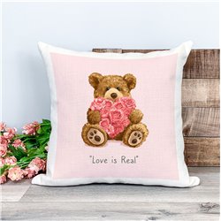 Printed Country Canvas Cushion Cover -  Tedcush26