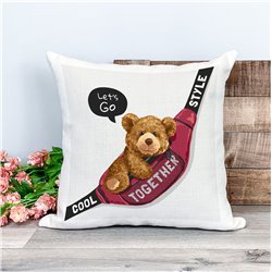 Printed Country Canvas Cushion Cover -  Tedcush27