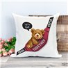 Printed Country Canvas Cushion Cover -  Tedcush27