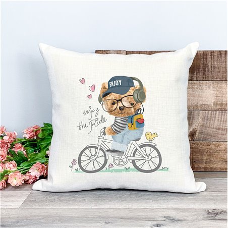 Printed Country Canvas Cushion Cover -  Tedcush29