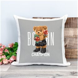 Printed Country Canvas Cushion Cover -  Tedcush37