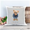 Printed Country Canvas Cushion Cover -  Tedcush39