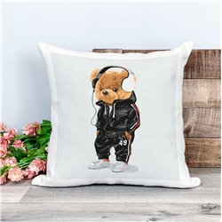 Printed Country Canvas Cushion Cover -  Tedcush42