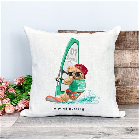 Printed Country Canvas Cushion Cover -  Tedcush43