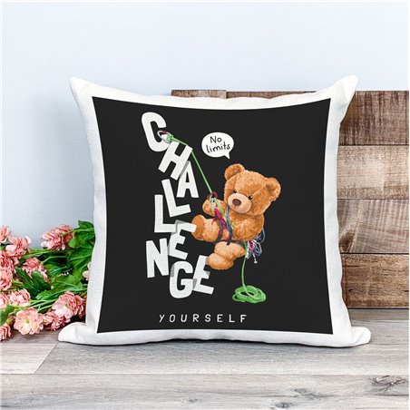 Printed Country Canvas Cushion Cover -  Tedcush46