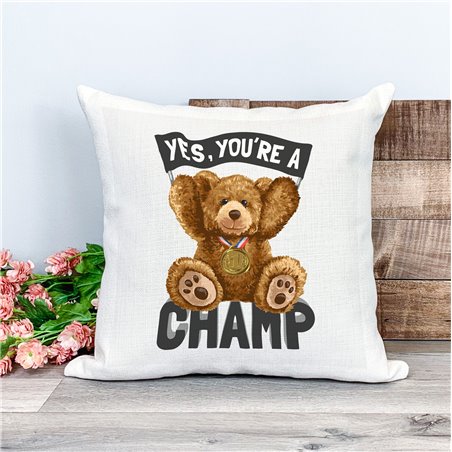 Printed Country Canvas Cushion Cover -  Tedcush47