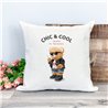 Printed Country Canvas Cushion Cover -  Tedcush48