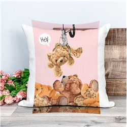 Printed Country Canvas Cushion Cover -  Tedcush52