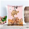Printed Country Canvas Cushion Cover -  Tedcush52