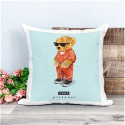 Printed Country Canvas Cushion Cover -  Tedcush56