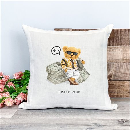 Printed Country Canvas Cushion Cover -  Tedcush57