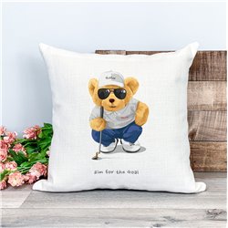 Printed Country Canvas Cushion Cover -  Tedcush59