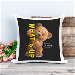 Printed Country Canvas Cushion Cover -  Tedcush60