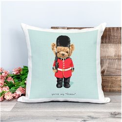 Printed Country Canvas Cushion Cover -  Tedcush65