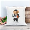 Printed Country Canvas Cushion Cover -  Tedcush66