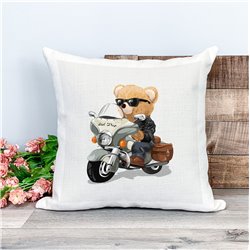Printed Country Canvas Cushion Cover -  Tedcush69
