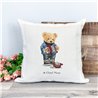 Printed Country Canvas Cushion Cover -  Tedcush70