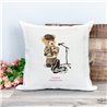 Printed Country Canvas Cushion Cover -  Tedcush71