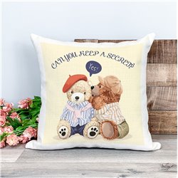 Printed Country Canvas Cushion Cover -  Tedcush75