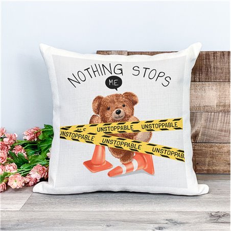 Printed Country Canvas Cushion Cover -  Tedcush76