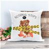 Printed Country Canvas Cushion Cover -  Tedcush76