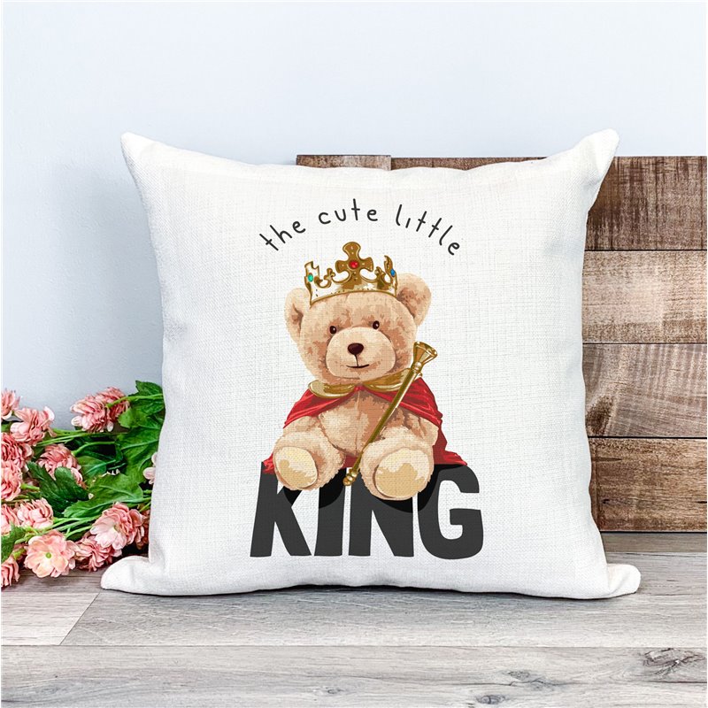 Printed Country Canvas Cushion Cover -  Tedcush80